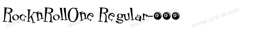 RocknRollOne Regular字体转换
